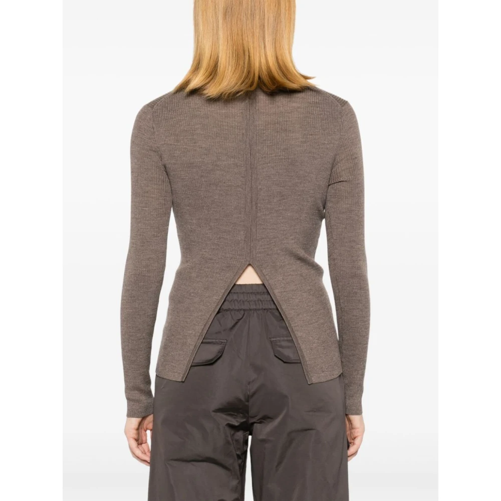 P.a.r.o.s.h. Visone Gebreide Top Brown Dames