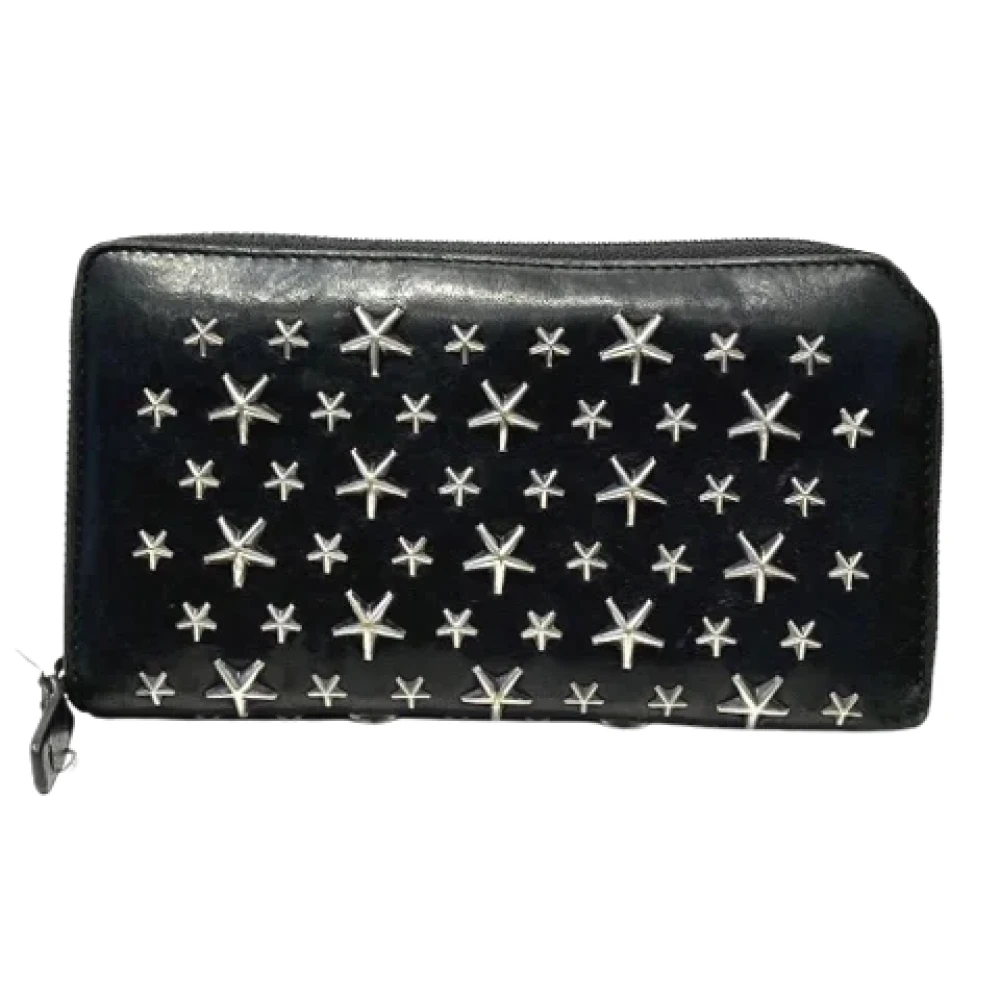 Jimmy Choo Pre-owned Leather wallets Black Dames