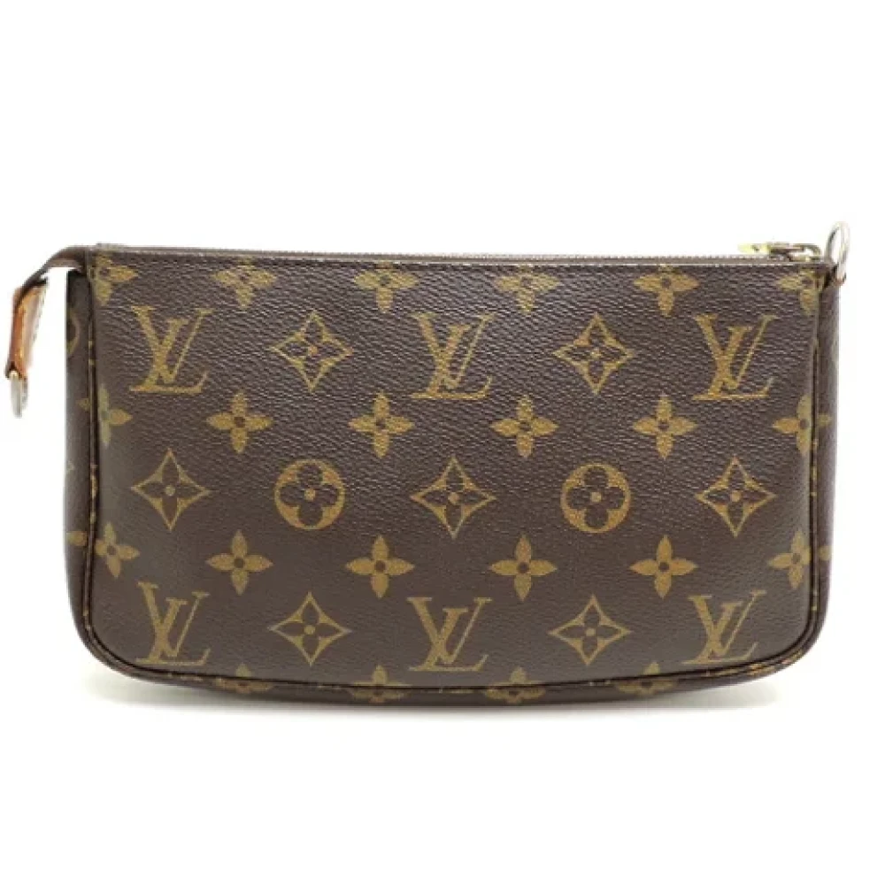 Louis Vuitton Vintage Pre-owned Canvas clutches Brown Dames