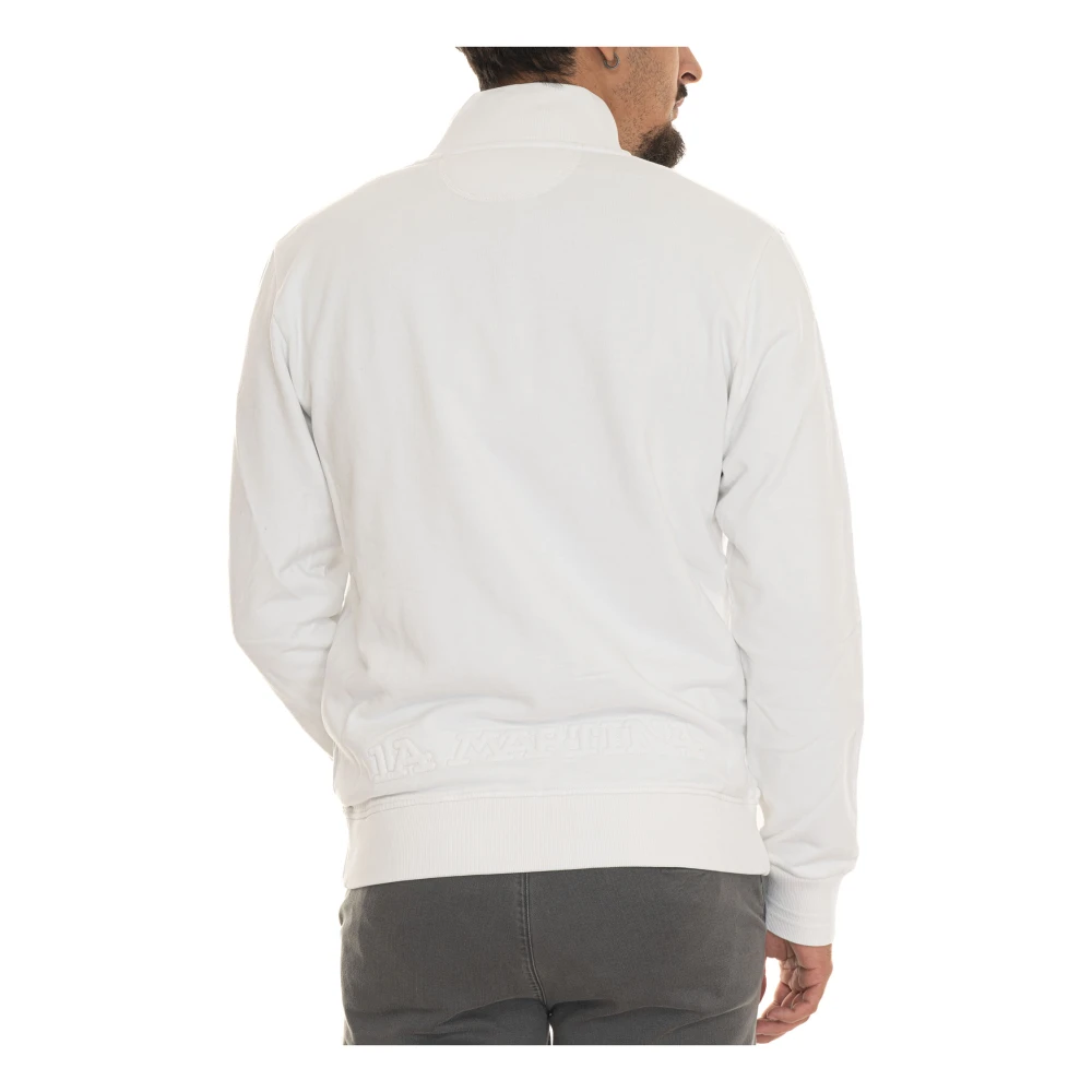 LA MARTINA Zacheriah Rits Sweatshirt Katoen Logo White Heren