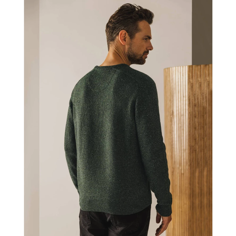 State of Art Crew-Neck Pullover in Trendy Stijl Green Heren