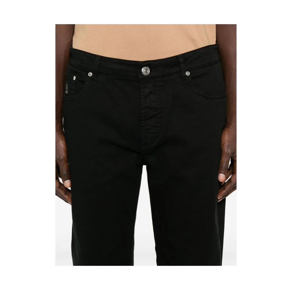 BRUNELLO CUCINELLI Zwarte Klassieke Five-Pocket Jeans Black Heren