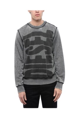 sweat-shirt-a-col-rond-avec-logo-gris