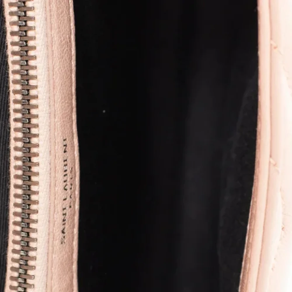 Yves Saint Laurent Vintage Pre-owned Leather handbags Pink Dames