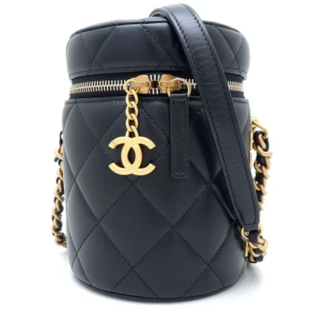 Chanel Vintage Pre-owned Leather chanel-bags Black Dames