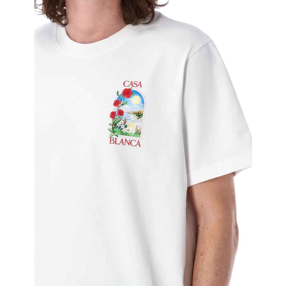 Casablanca Gedrukt T-shirt voor LA Days White Heren