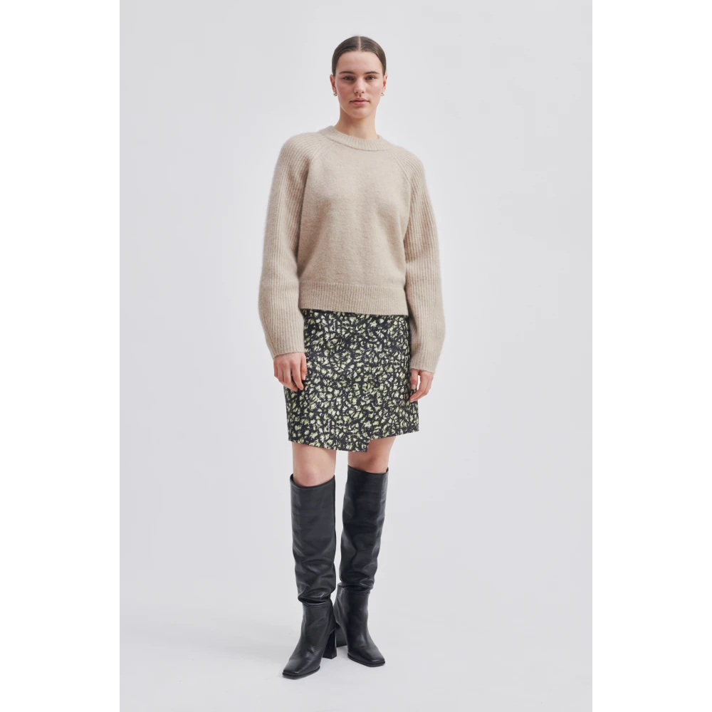 Second Female Sand Knit Sweater Brookline Second Dames Beige Dames
