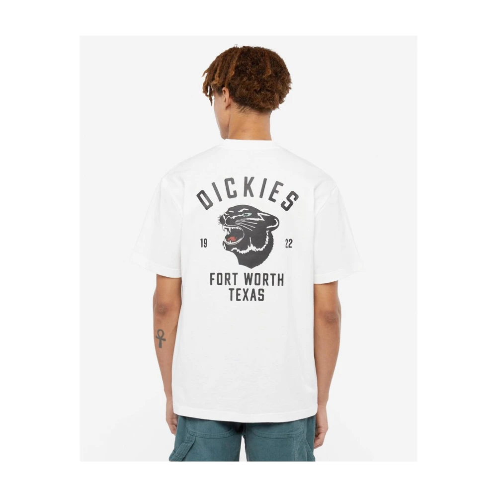 Dickies Panther Tee Short Sleeve Polo White Heren