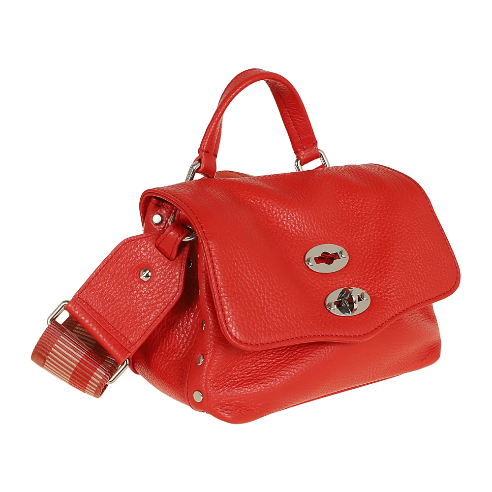 Zanellato Rode leren schoudertas Red Dames