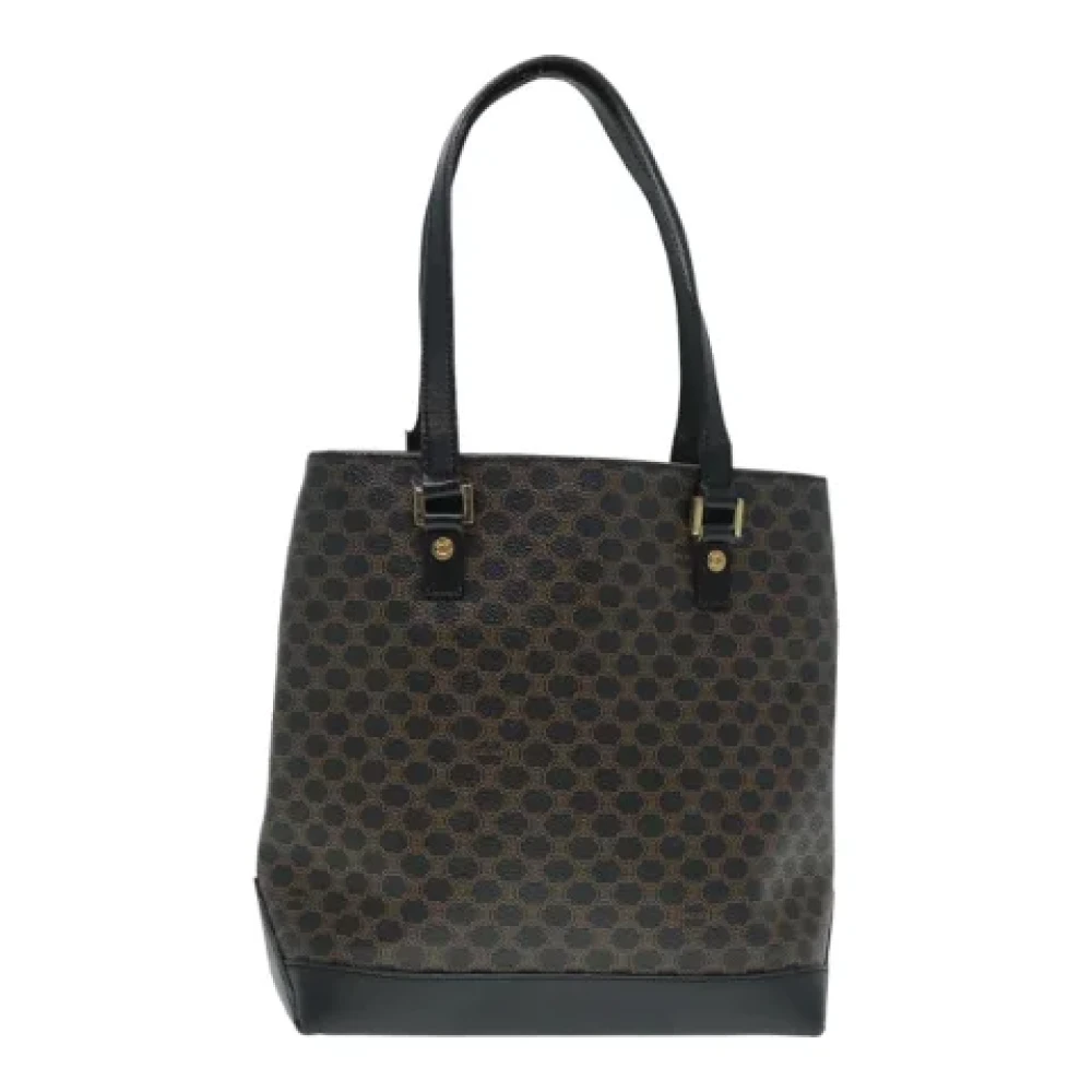 Celine Vintage Pre-owned Leather handbags Black Dames