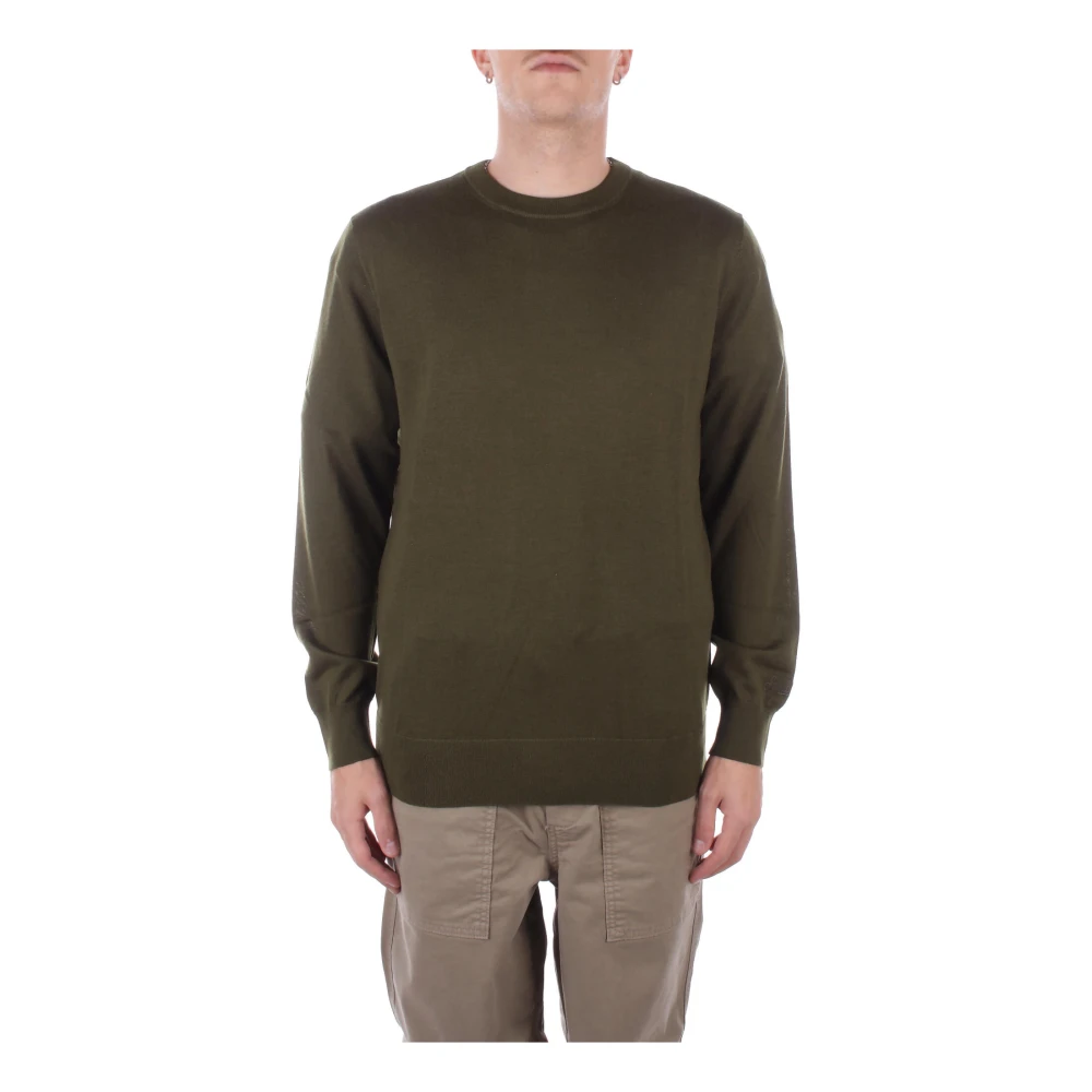 Saint Barth Groene Logo Trui Merinowol Green Heren