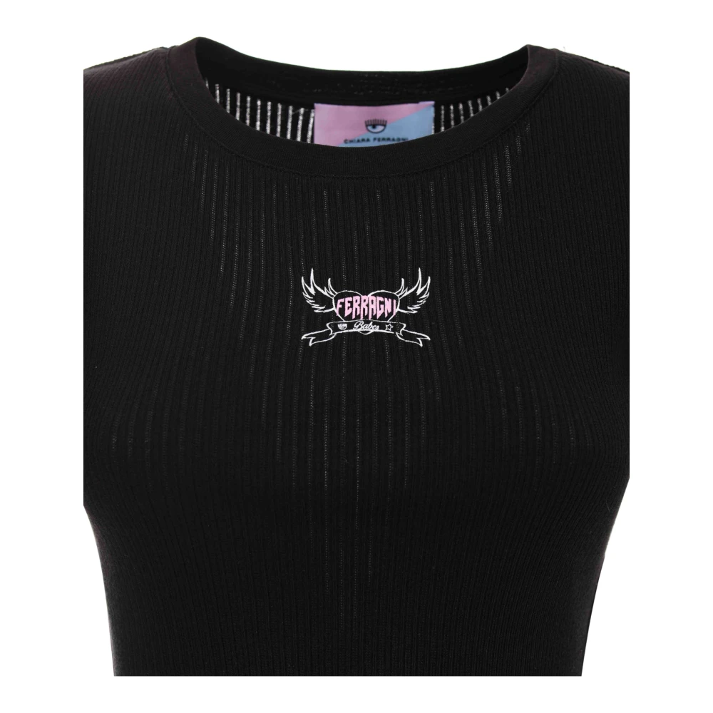 Chiara Ferragni Collection Stijlvolle Top voor Vrouwen Black Dames