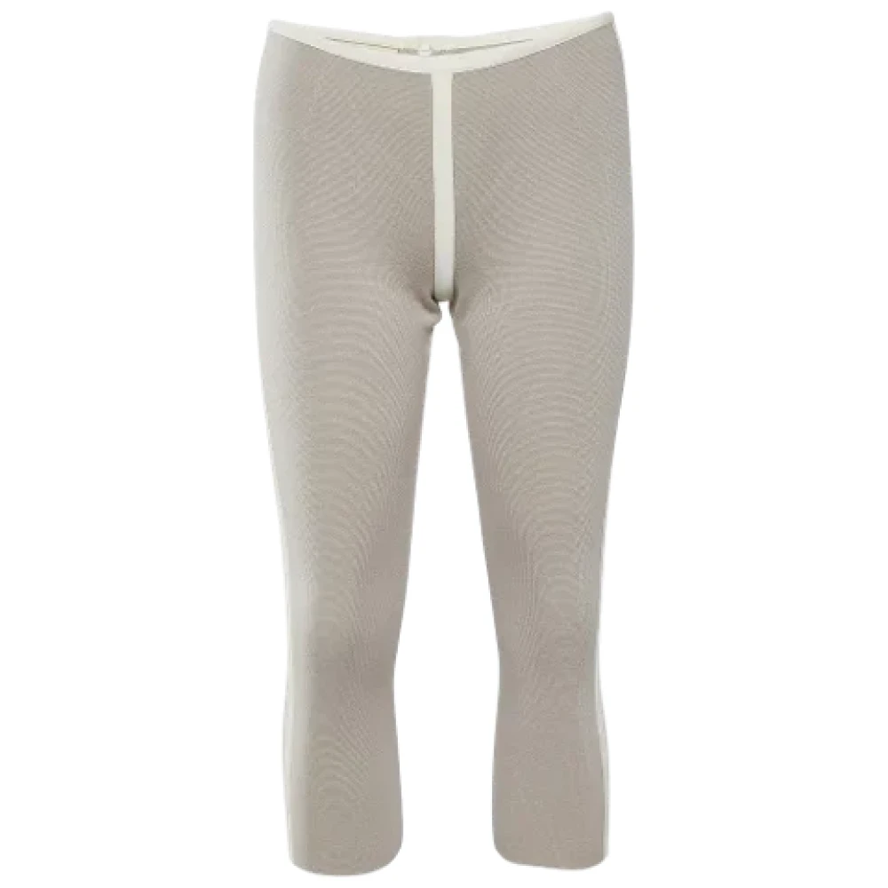 Marni Pre-owned Fabric bottoms Beige Dames