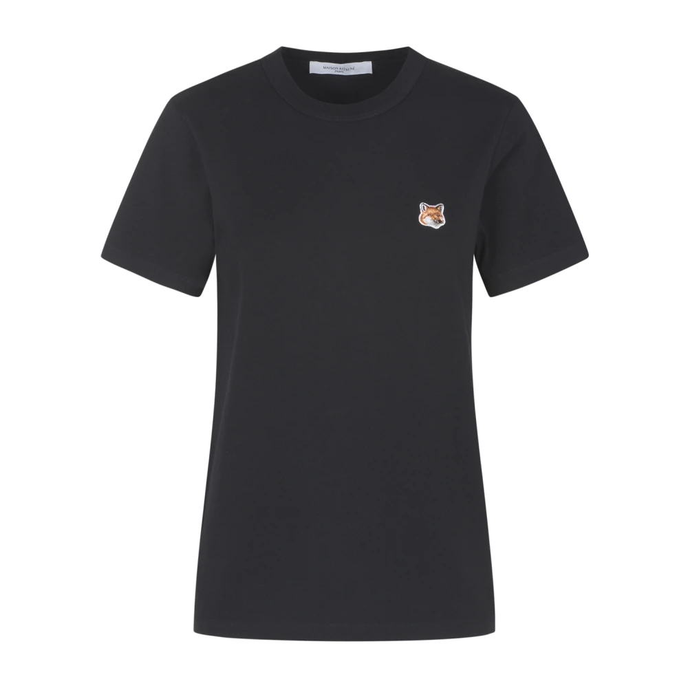 Maison Kitsuné Dressed Fox Klassiek T-Shirt Black Dames