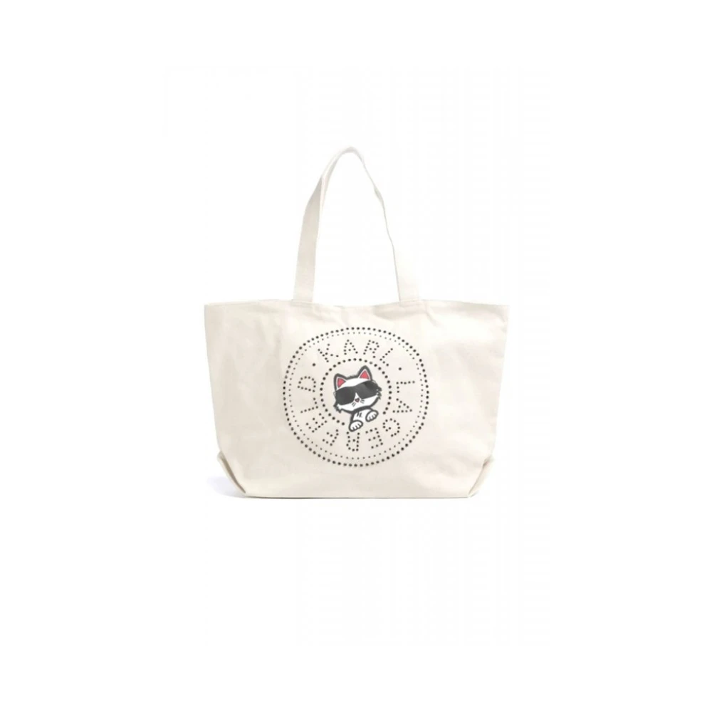 Karl Lagerfeld Women's Beige Shopping Bags, One Size, - Bags > Shoulder Bags