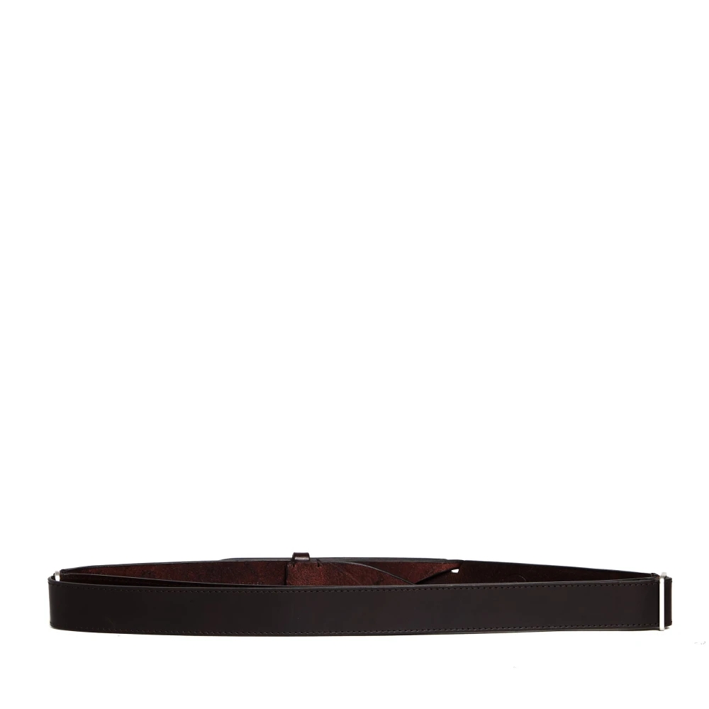 Orciani Bruin Leren Riem Stijlvolle Herenaccessoire Brown Heren
