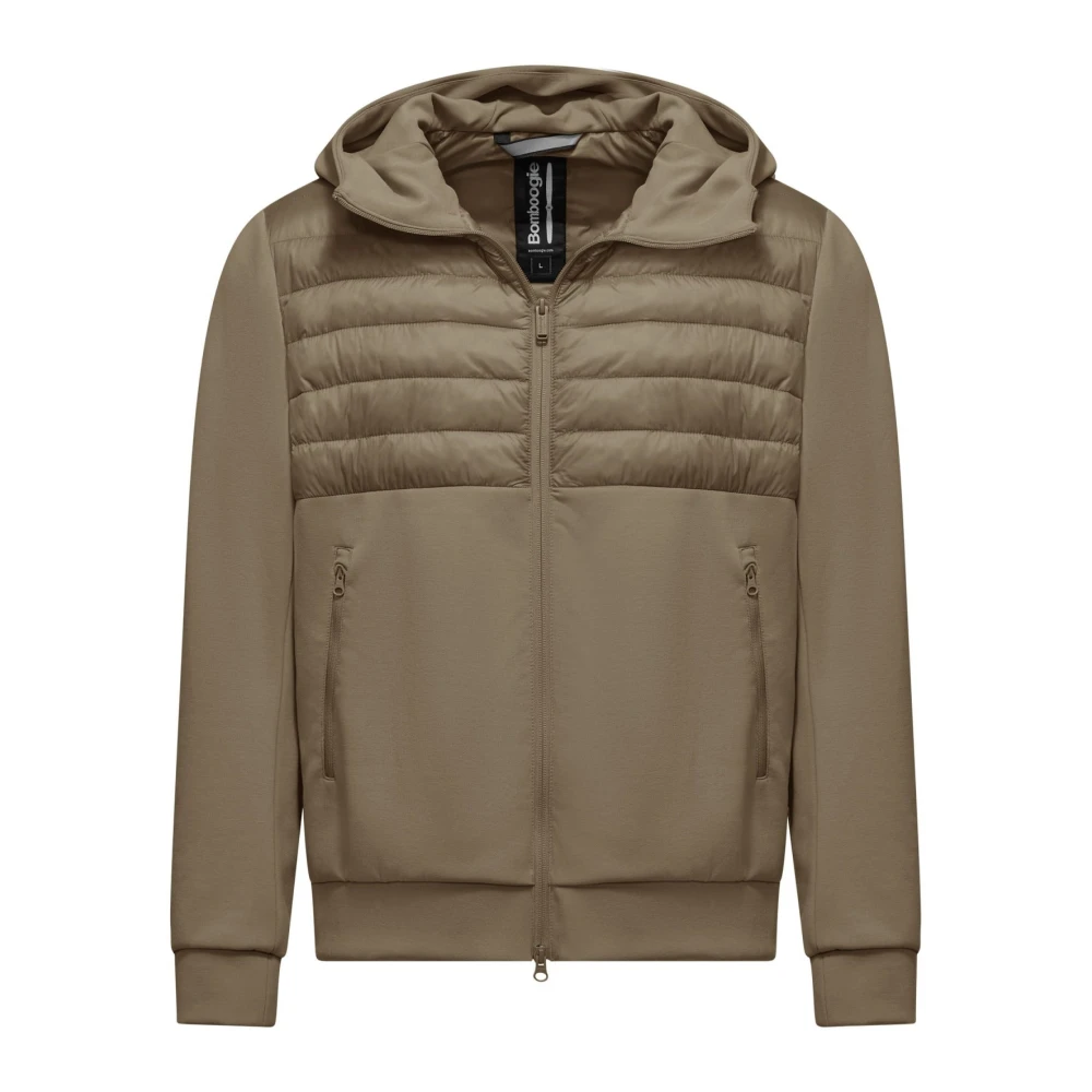 Bomboogie Homme Beige - Veste Bi-Matière En Nylon Et Maille - Vestes - Taille: M