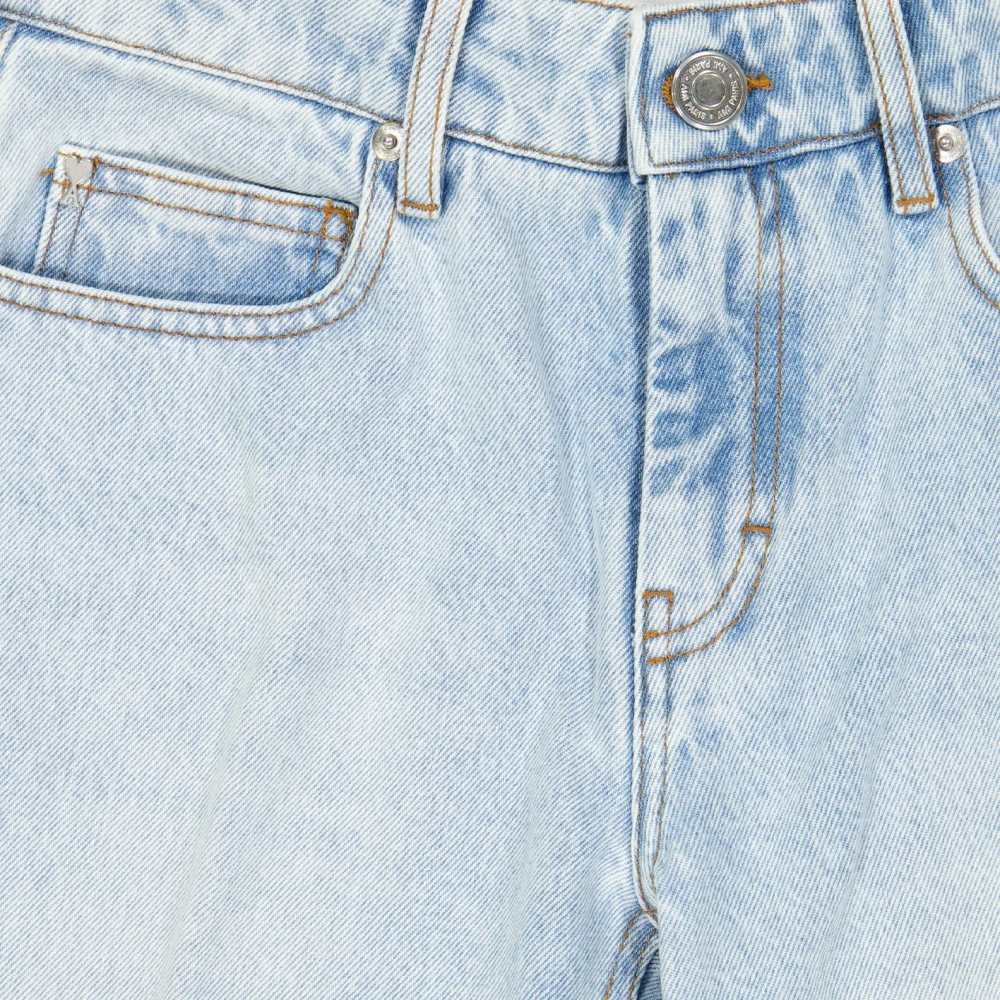 Ami Paris Flare jeans in gewassen blauwe denim Blue Dames