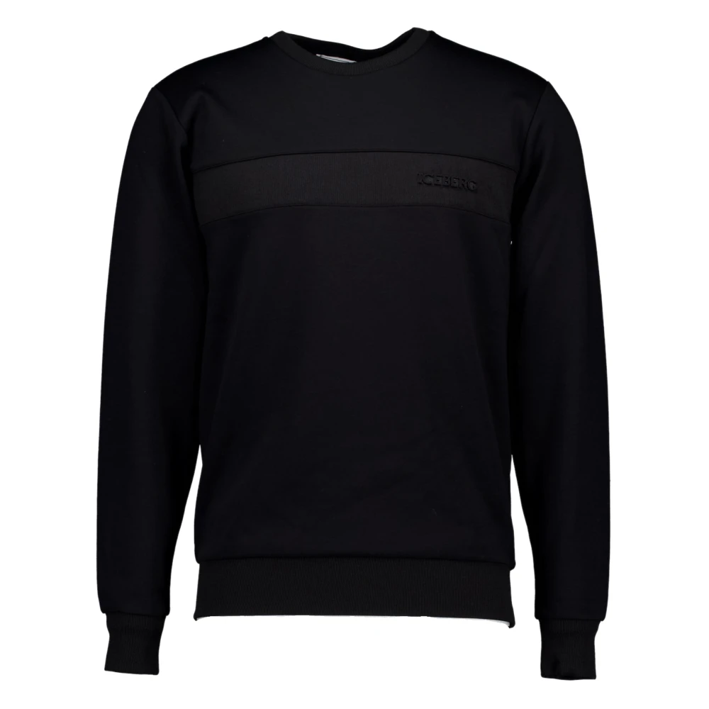 Iceberg Zwarte Sweater met Stijl 6331 Black Heren