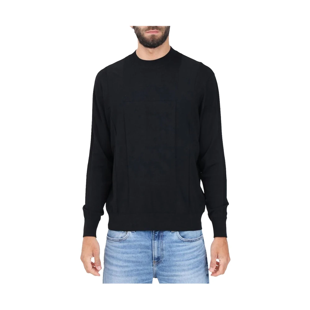 Armani Exchange Stijlvolle Sweaters Collectie Black Heren
