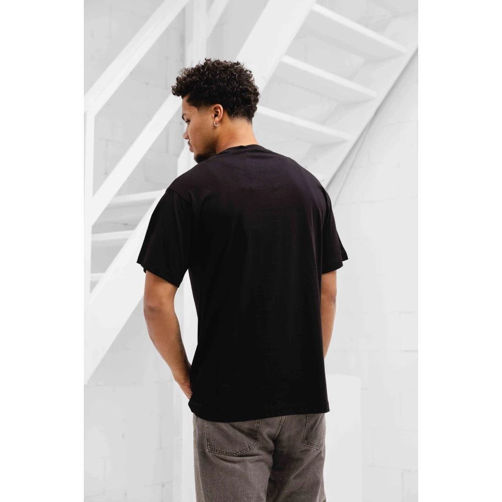 Versace Jeans Couture Zwart Logo Regular T-Shirt Heren Black Heren