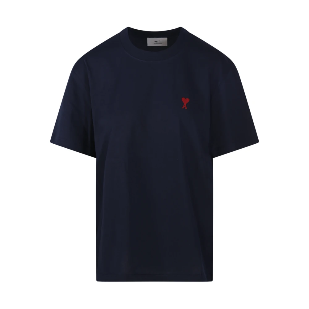 Ami Paris Blue Adc T-Shirt - Female - T-Shirts - L - Tops