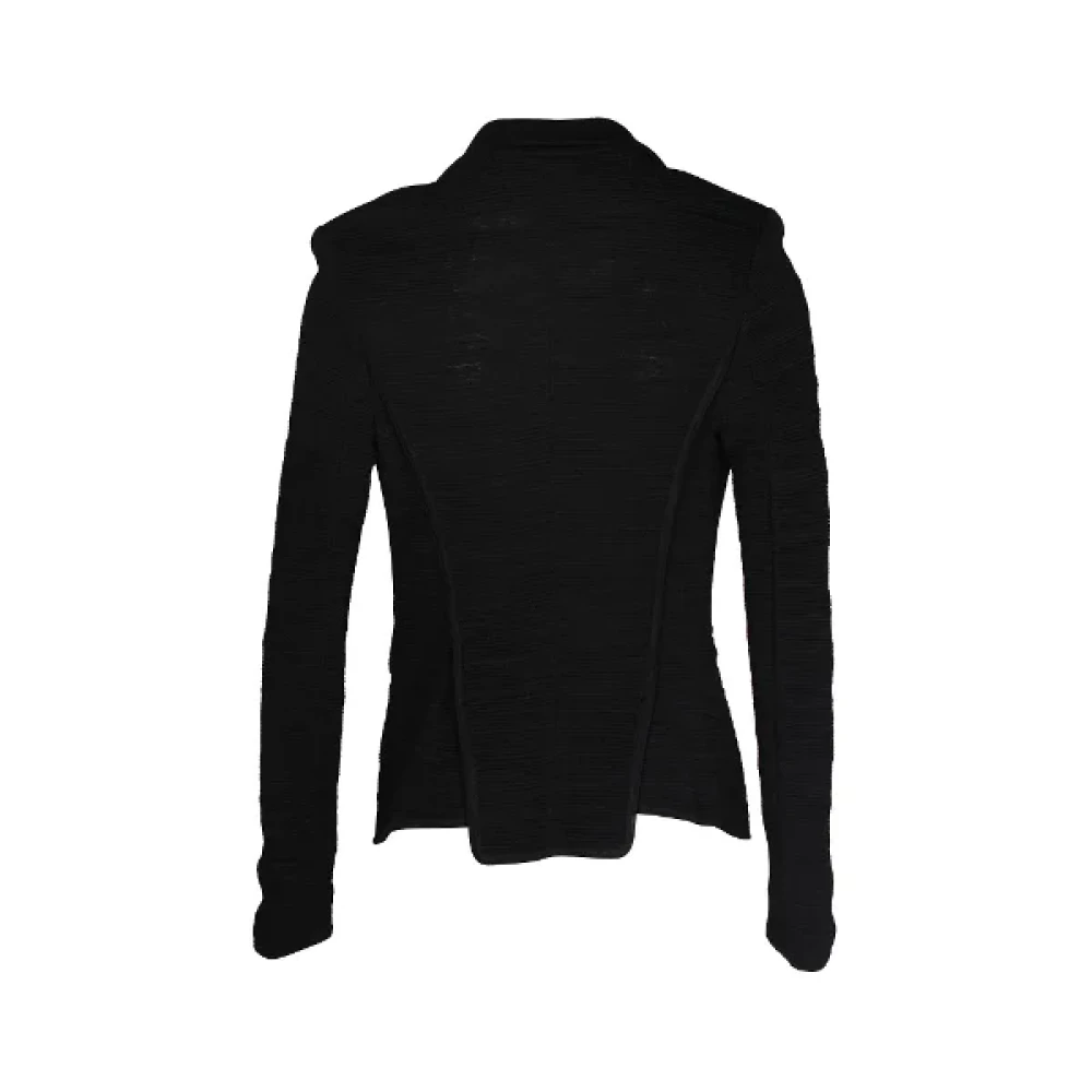 Givenchy Pre-owned Viscose outerwear Black Dames