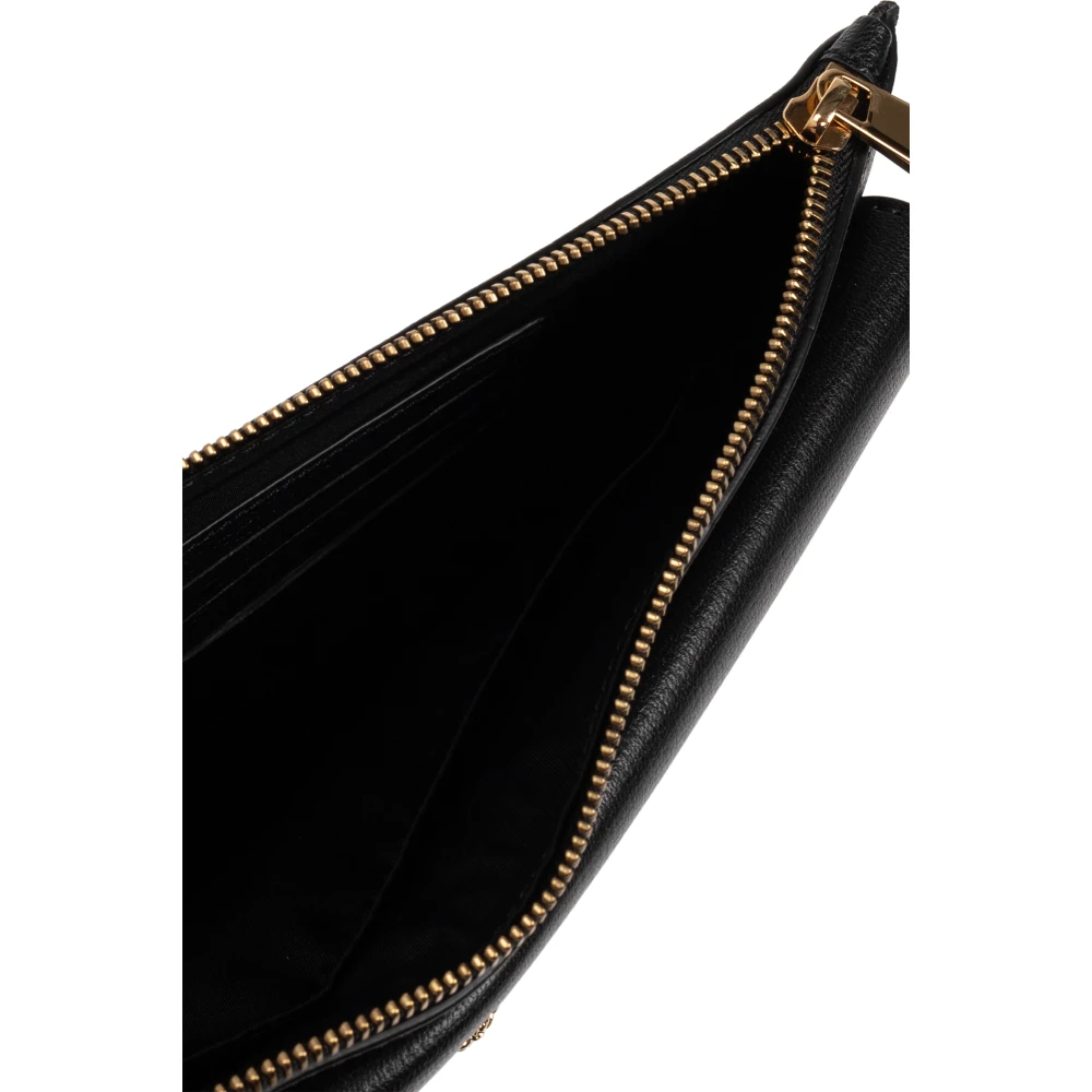 Versace Leren aktetas Black Heren