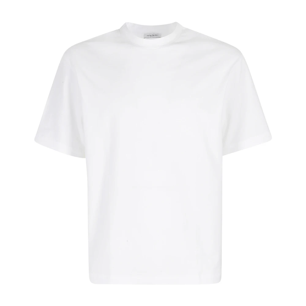 Paolo Pecora Katoen Bielastisch Jersey T-shirt White Heren