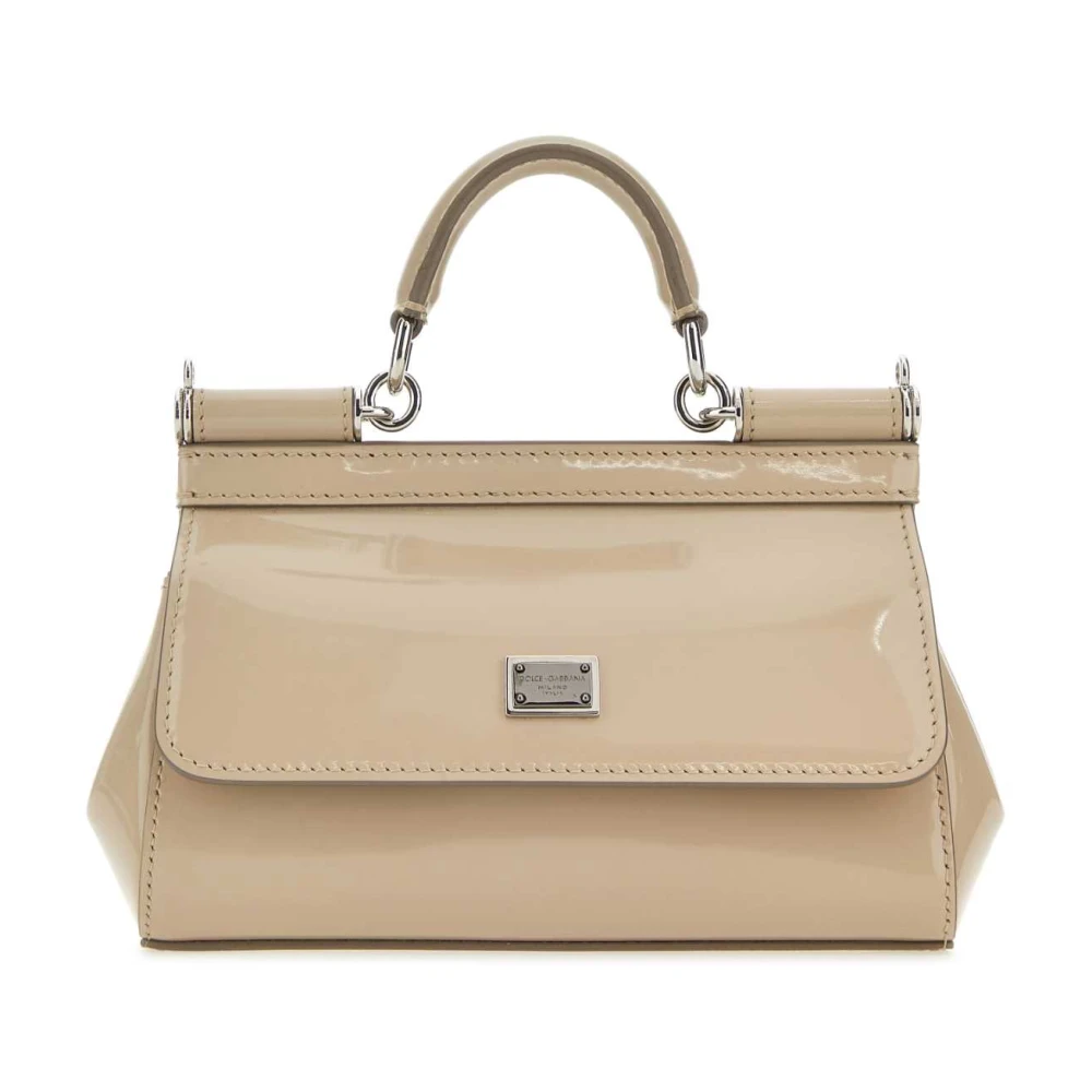 Dolce & Gabbana Liten Sicily Handväska Beige, Dam