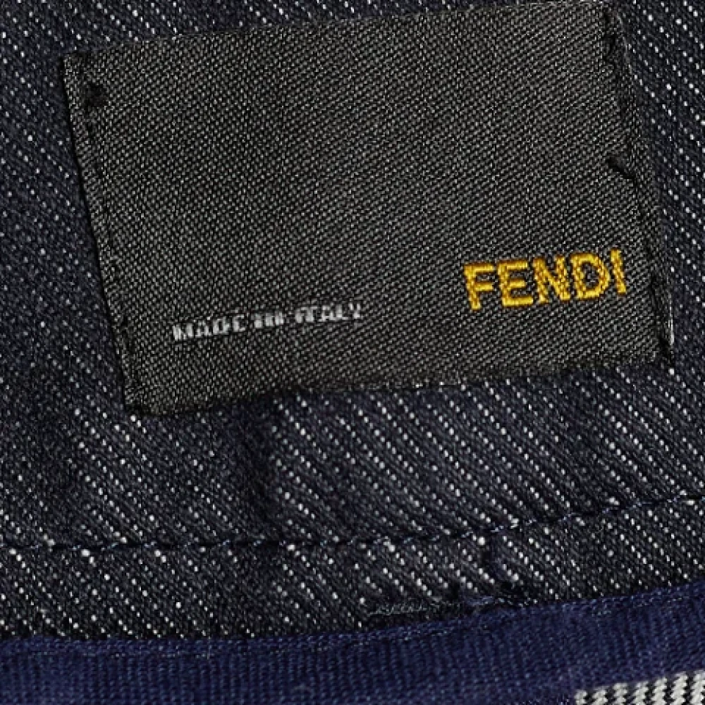 Fendi Vintage Pre-owned Denim jeans Black Dames