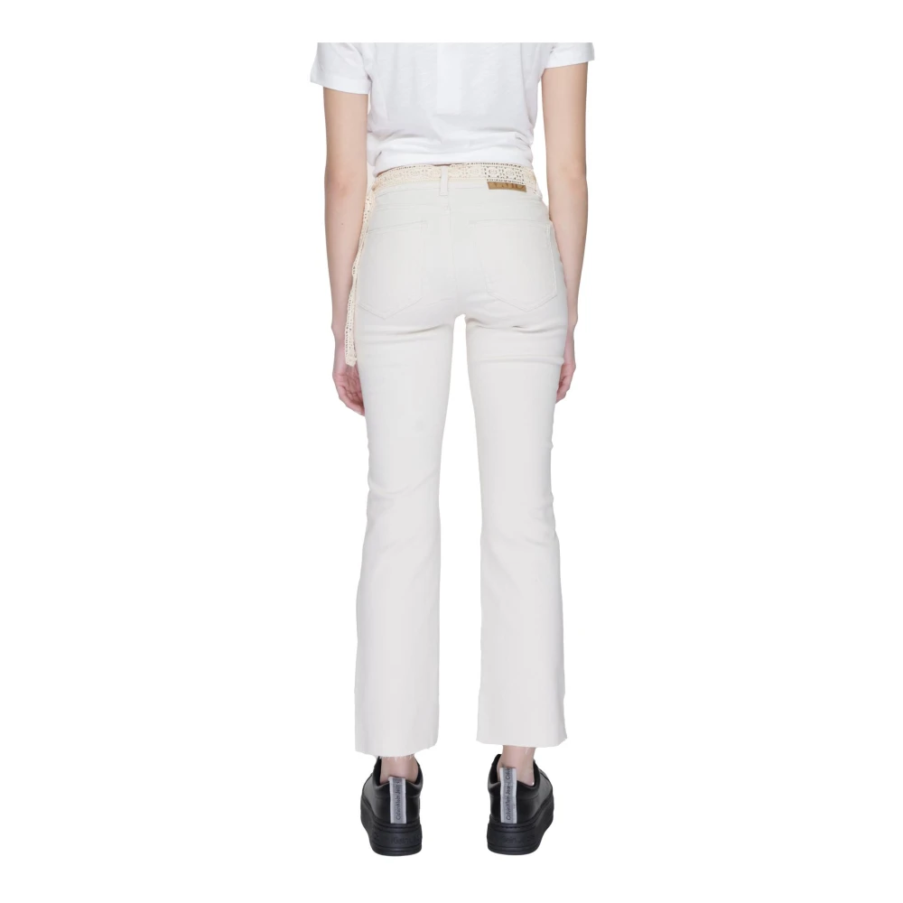 Vero Moda Cropped Trousers Beige Dames
