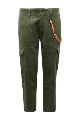 Sammet cargobyxor militärstil