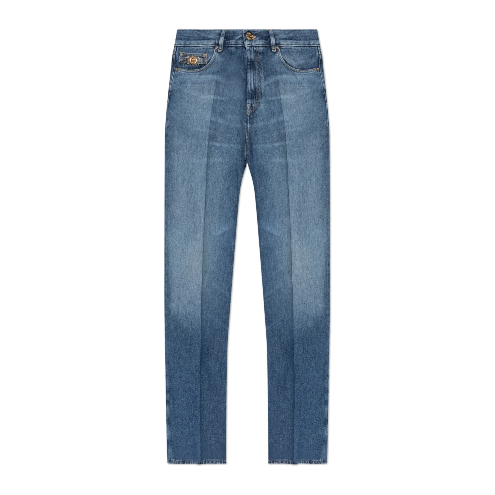 Versace Herren Blau Straight-Leg Jeans