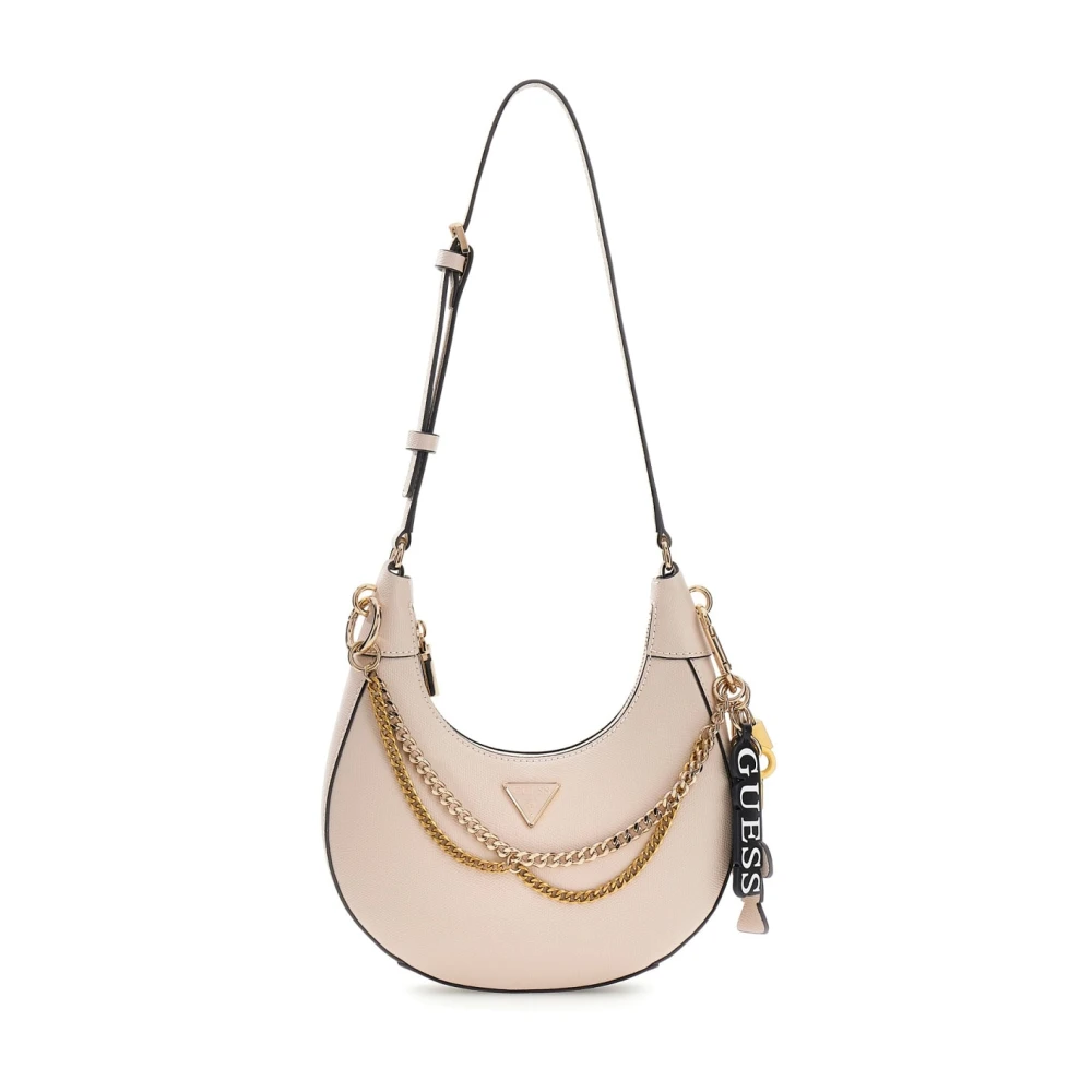 Guess Beige Shoulder Bags, Female, One Size, Davina Shoulder Bag