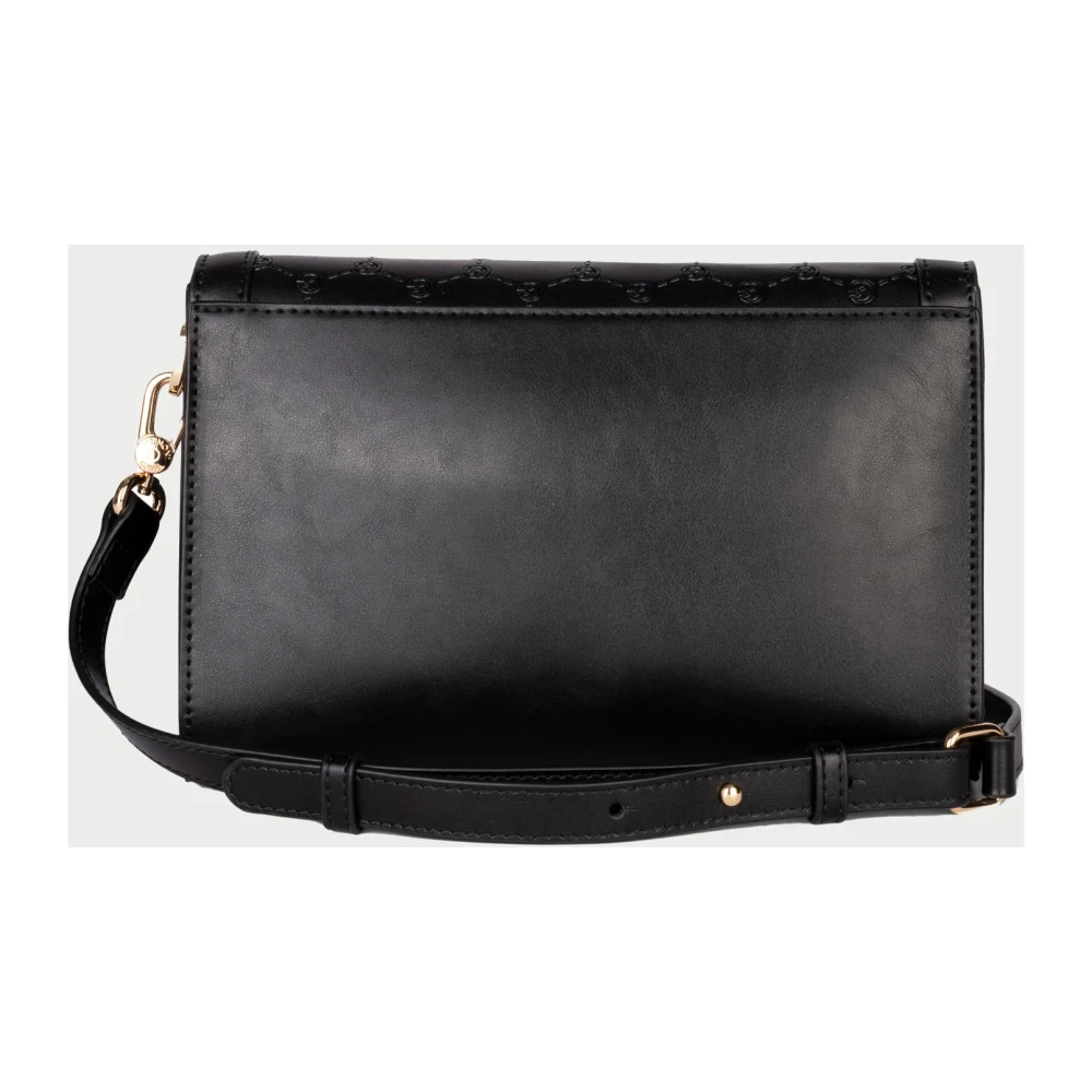 Gattinoni Zwarte Schoudertas met knoop- en ritssluiting Black Dames