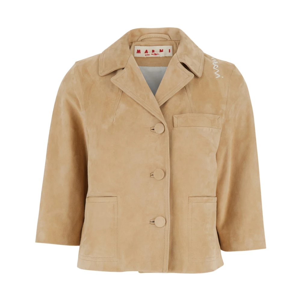 Jackets > Leather Jackets - - Marni - Modalova