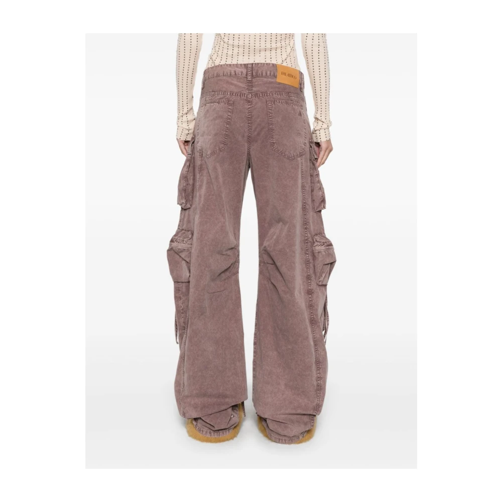 The Attico Cargo Bruine Jeans met Klassieke Zakken Brown Dames