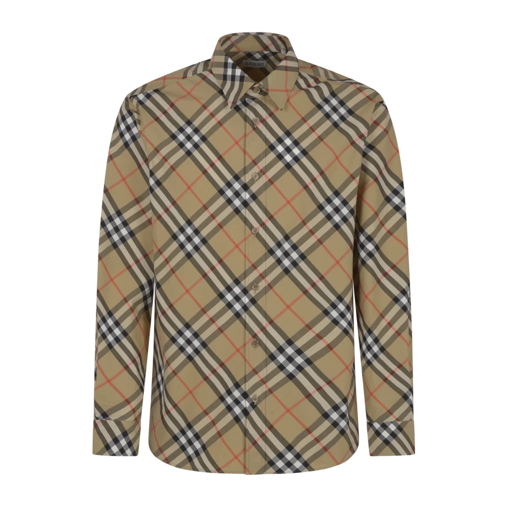 Burberry Vintage Check Patroon Grijs Overhemd Multicolor Heren