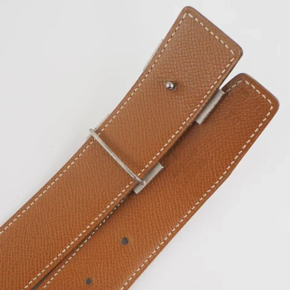 Hermès Vintage Pre-owned Leather belts Black Dames