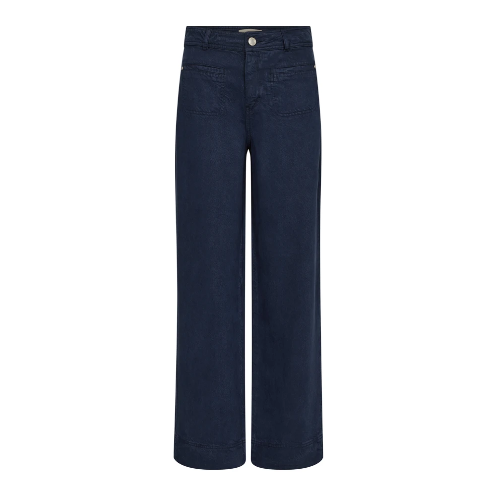 Mos Mosh Women's Blue Cool Spellbound Wide Leg Trousers - Wide Trousers - W33 - Trousers