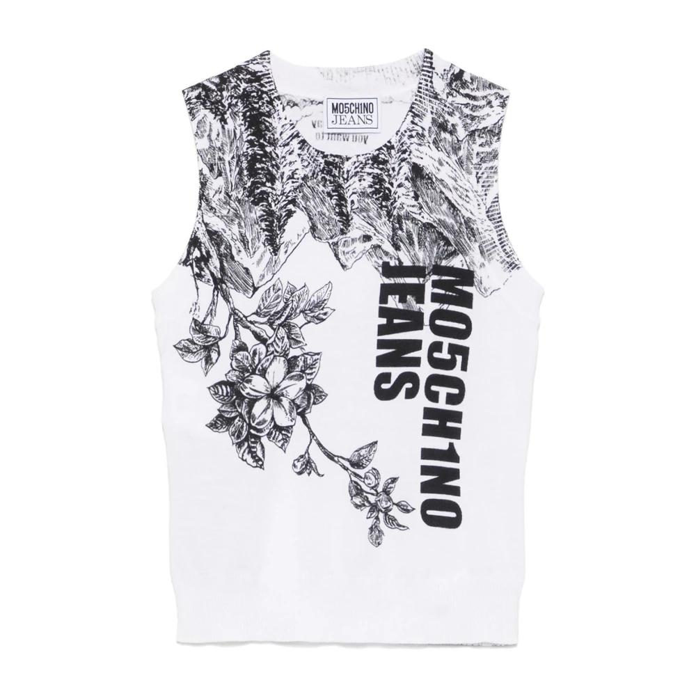 Moschino Witte Top voor Vrouwen White Dames