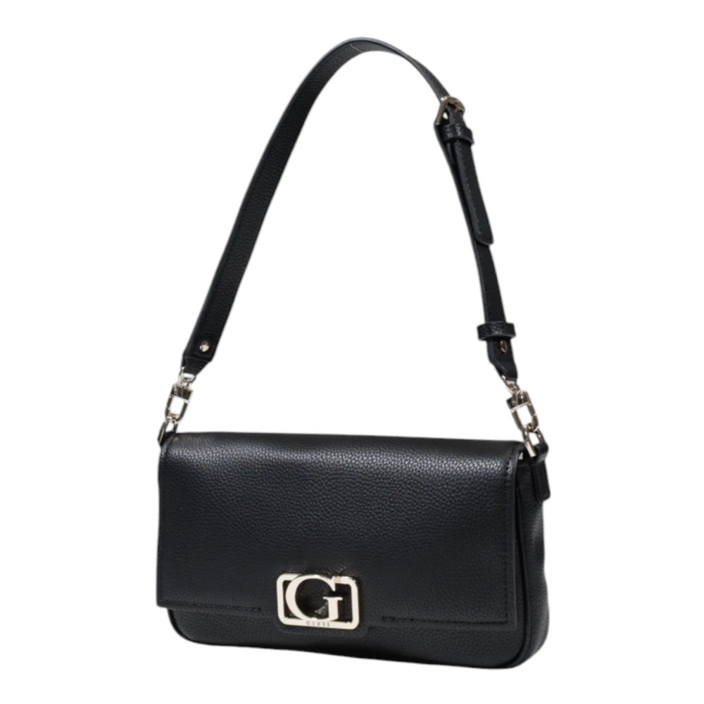 Guess Middelgrote Dames Tas Collectie in Polyurethaan Black Dames