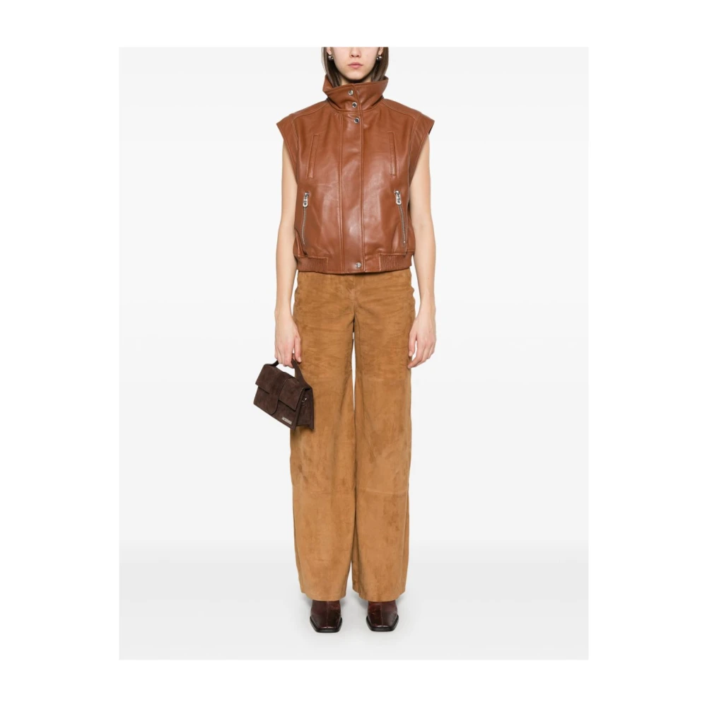 pinko Bruin Gebreide Kleding Ss25 Brown Dames