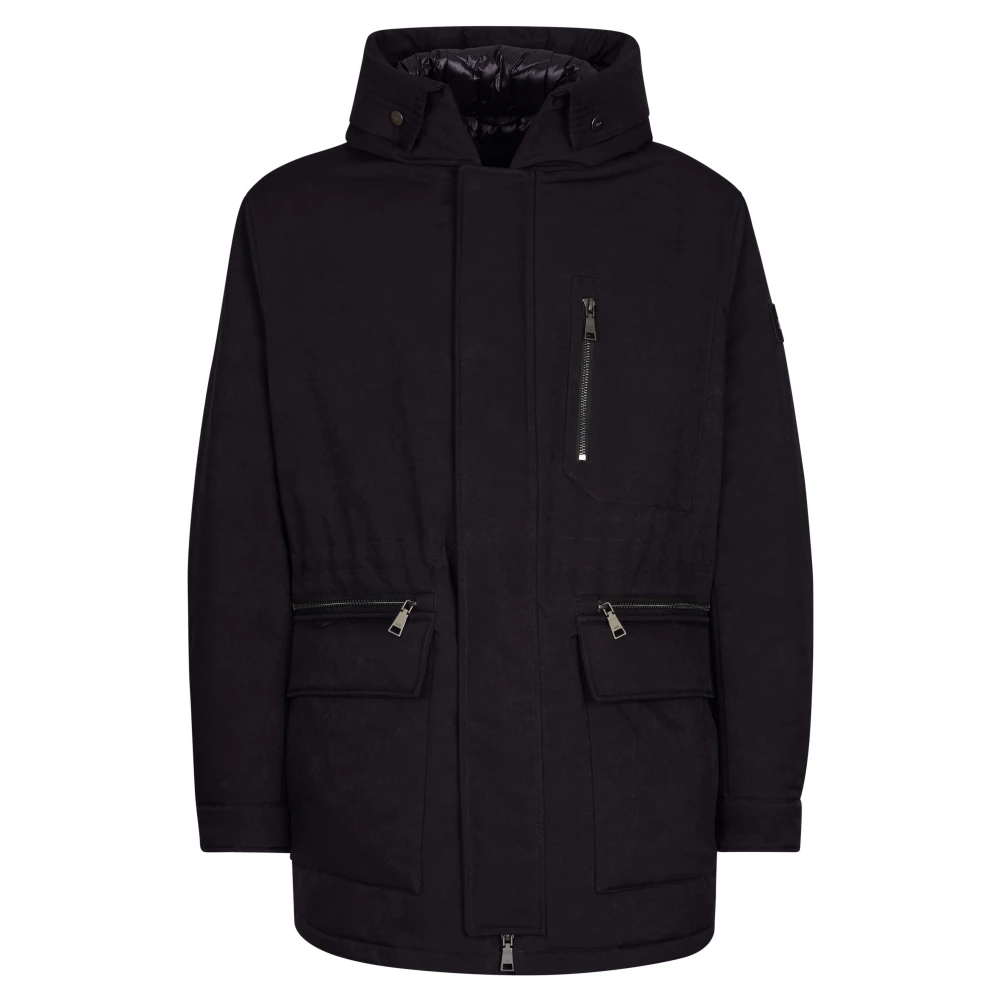 Add Parka IN Kleding Gekleurd Black Heren