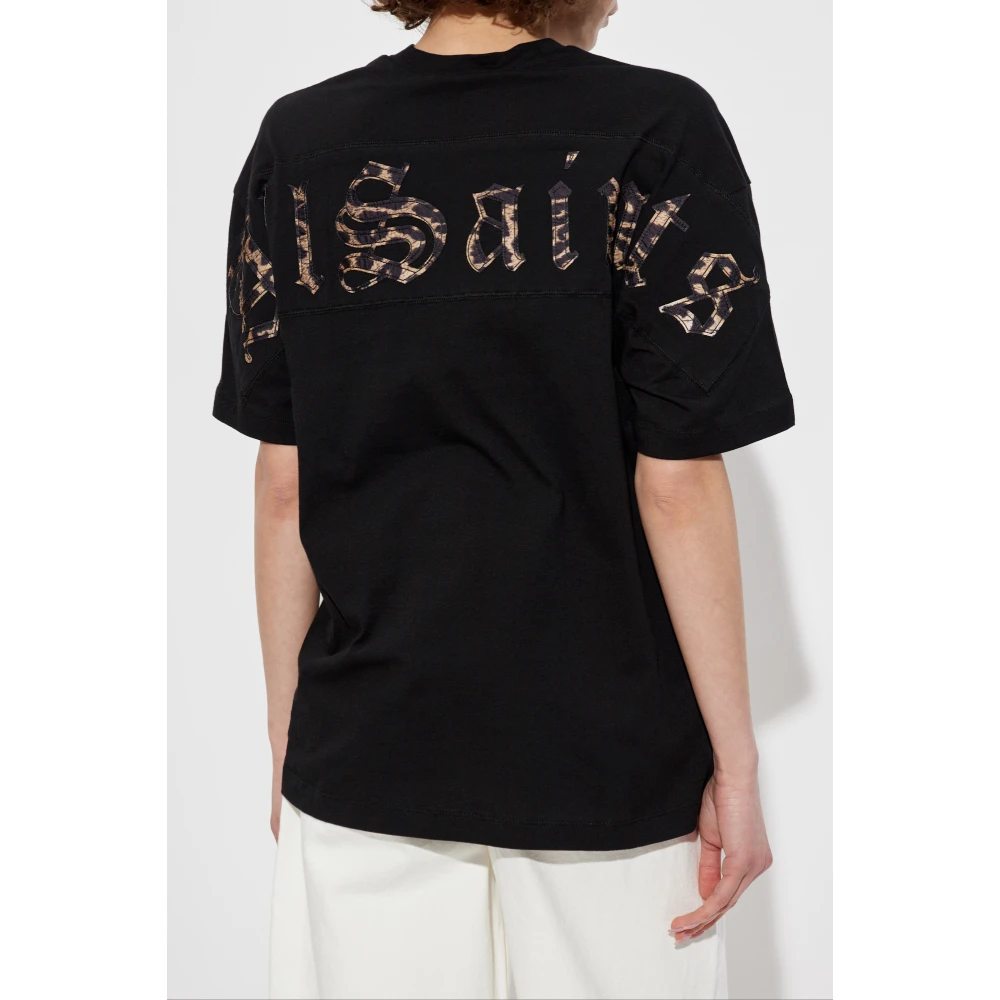 AllSaints T-shirt Fuse Black Dames