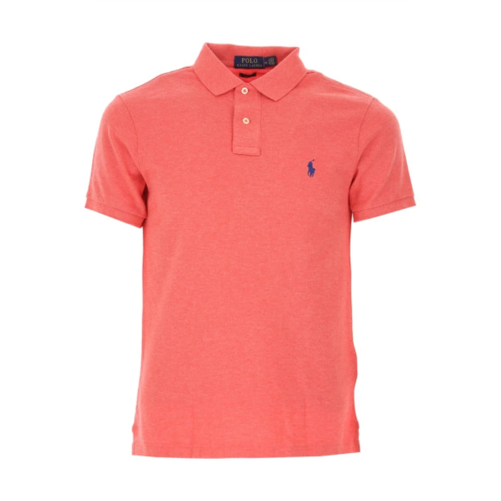 Polo Ralph Lauren Slim Fit Piqué Katoenen Polo Shirt Red Heren