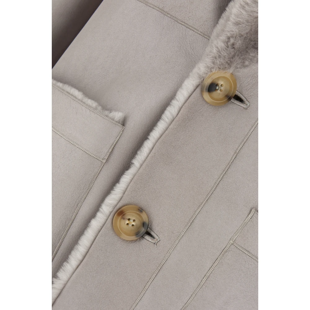 Blancha Stijlvolle Bontjassen Gray Dames