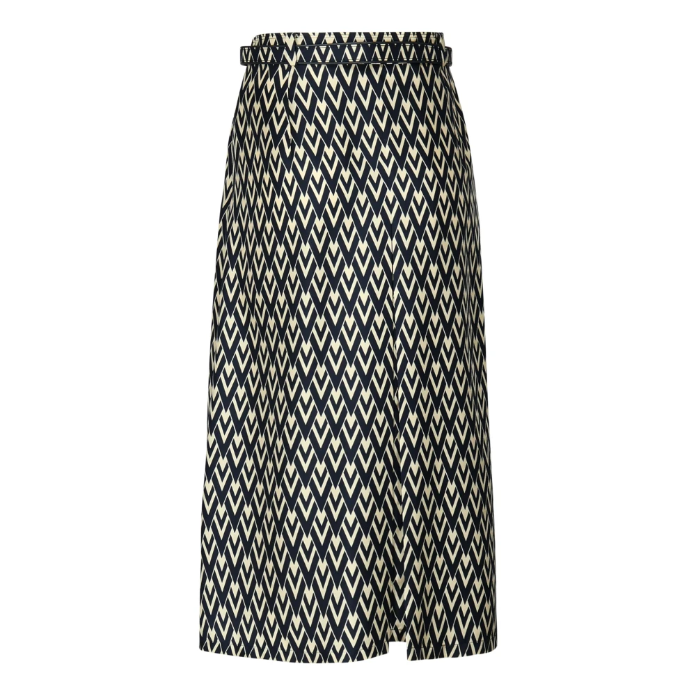 Valentino Garavani Zijden rokken met afneembare riem Black Dames