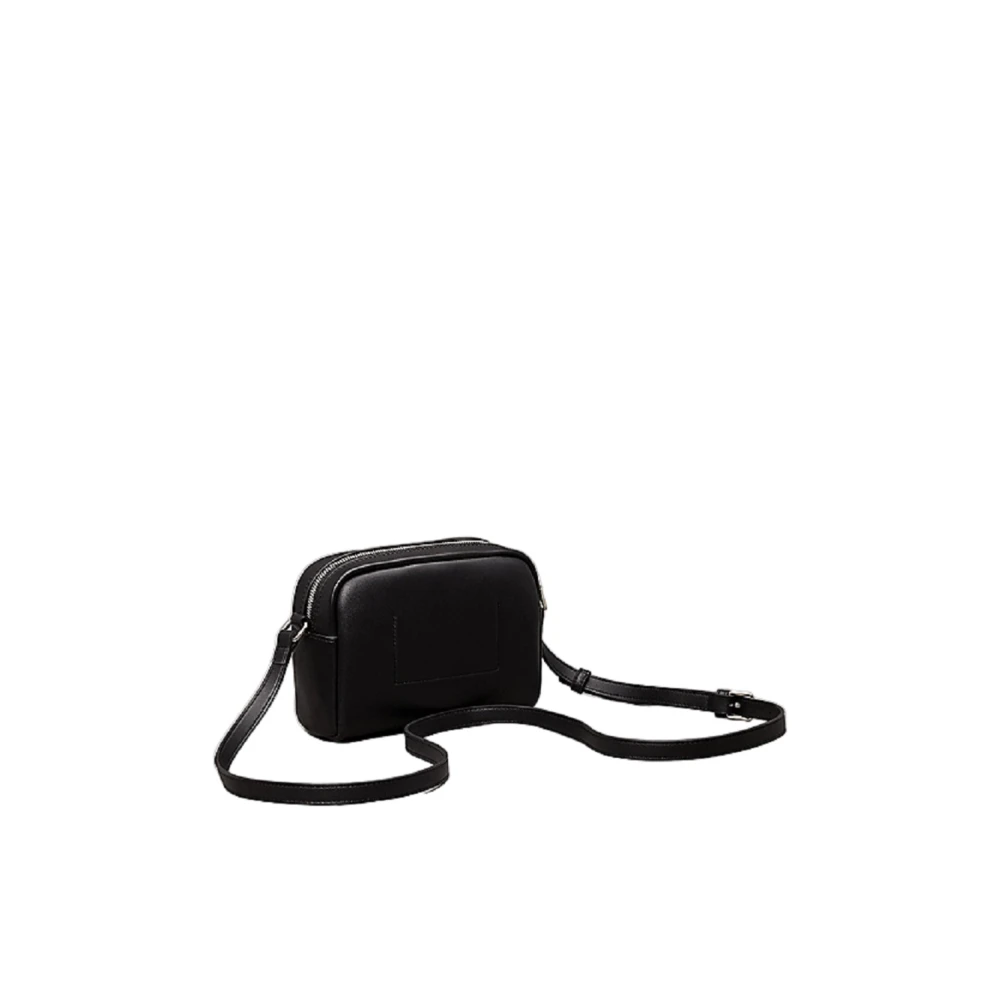 Calvin Klein Zwarte Eco Leren Schoudertas Black Dames